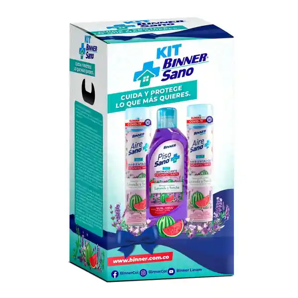 Binner Kit Desinfectante Lavanda Sandía