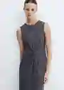 Vestido Fertina Gris Talla XS Mujer Mango