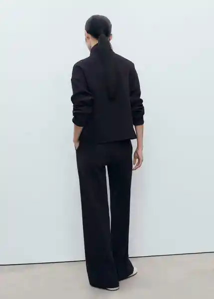 Pantalón Picol Navy Talla S Mujer Mango