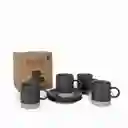 Pocillo Y Plato Osaka 200ml Setx4