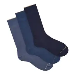 Medias Casuales Largo Hombre Puño Sin Elastico X3 Punto Blanco