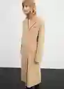 Abrigo Paraiso Beige Talla 18 Mujer Mango