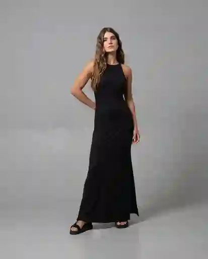Vestido Largo Mujer Negro Noche Ultraoscuro Talla XL 69307 Rifle
