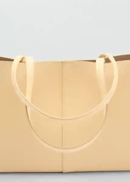 Bolso M Manu Amarillo Pastel Talla 99 Mujer Mango