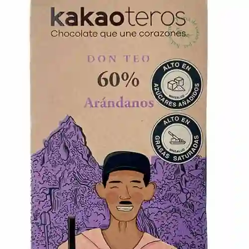 Chocolate 60 con Arándanos 80gr