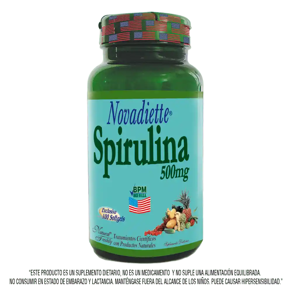 Novadiette Spirulina Suplemento Dietario Oral
