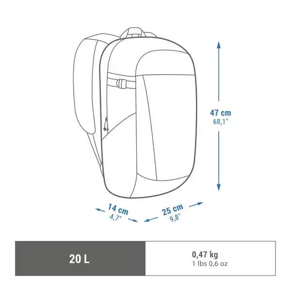 Quechua Morral Para Senderismo Azul