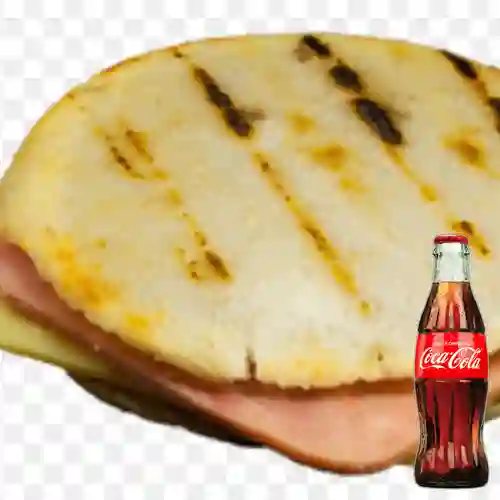 Combo Arepa Jamón&Queso +Cocacola Orig 192 ml
