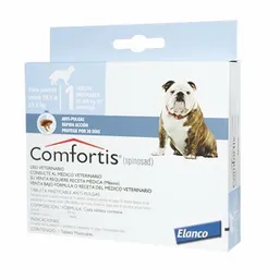 Comfortis Antipulga Perro Azul de 18.1 a 27.2 Kg 1 Tableta