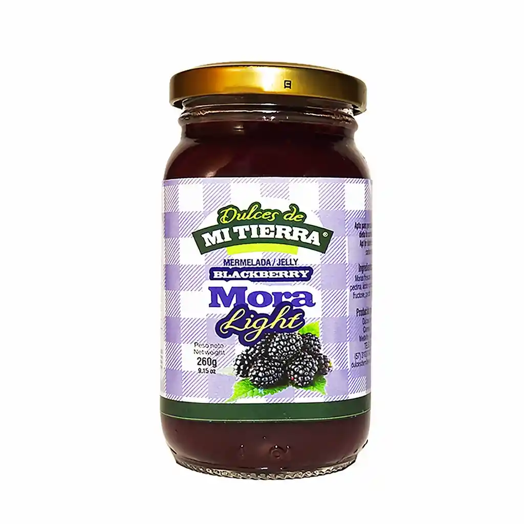 Mi Tierra Mermelada De Mora Ligth