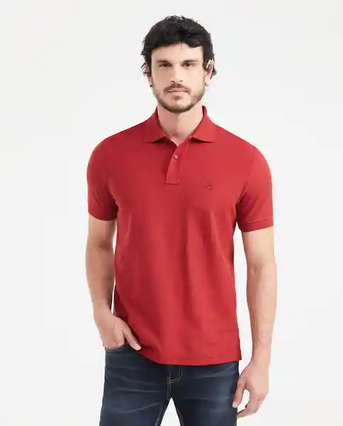 Camiseta Polo Clasic Rojo Sangría Oscuro XL Chevignon