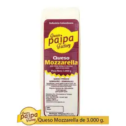 Fanny Cárdenas Queso Mozzarella