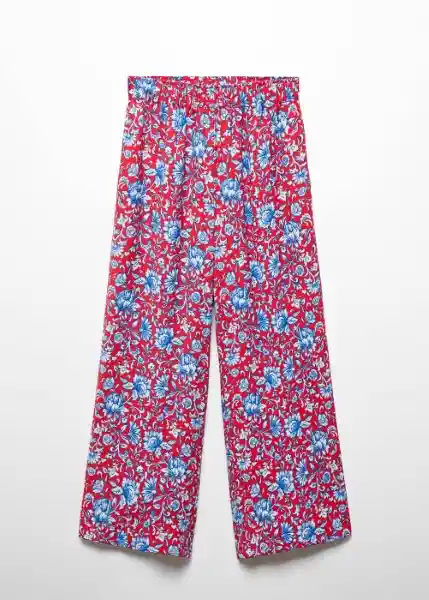 Pantalón Life Rojo Talla M Mujer Mango