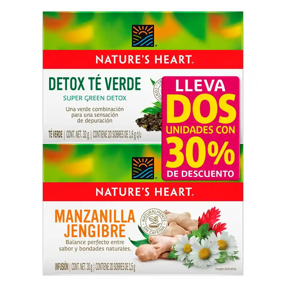 Pre Espe Té Ver Detox Inf Manz Natures Heart