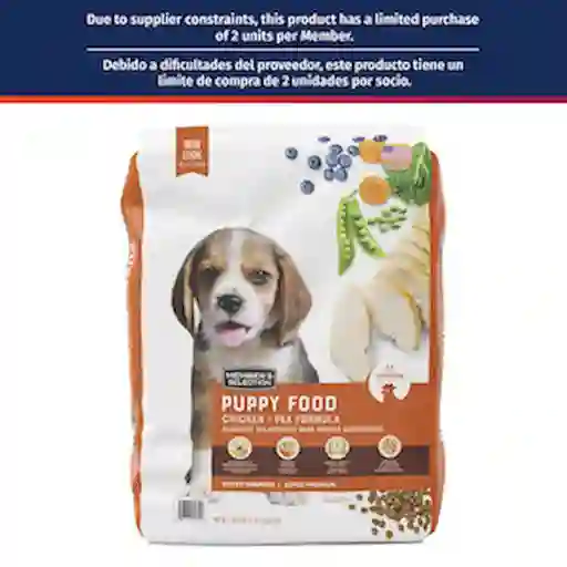 Member's Selection Alimento Para Perro Con Pollo Cachorros 9 Kg