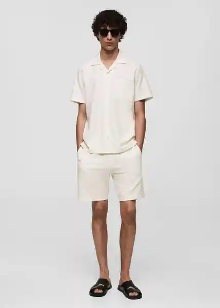 Polo Roco Offwhite Talla XS Hombre Mango