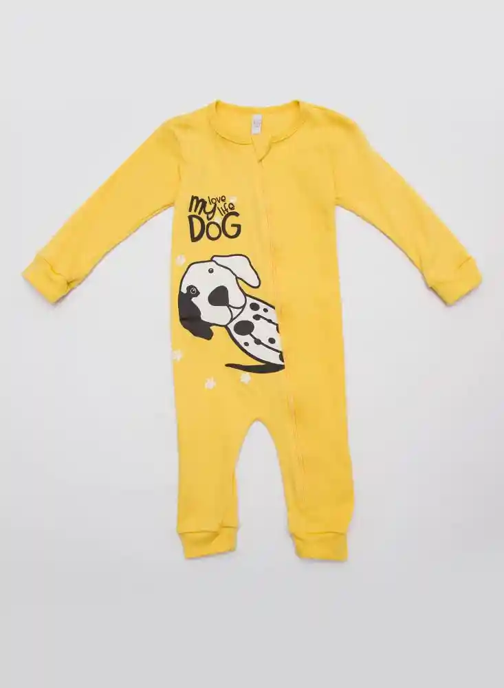 Pijama Entera Bebé 9/12mese - Mostaza