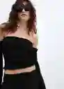Blusa Jack Negro Talla S Mujer Mango