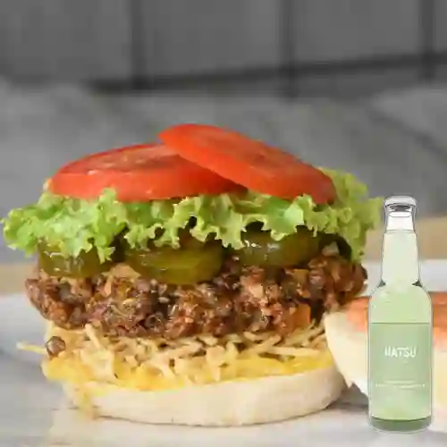 Combo Hamburguesa Chapinero + Hatsu Soda Sandia 250 ml