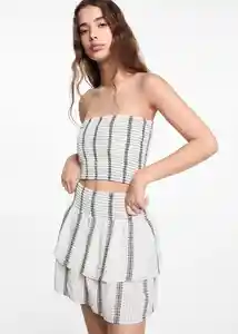 Falda Shellf Off White Talla 19 Niñas Mango