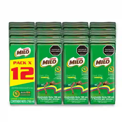 Milo Leche Achocolatada Líquida Nutrición para la Lonchera