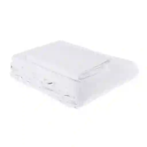 Distrihogar Juego de Cama Doble Blanco Básico 150 Hilos