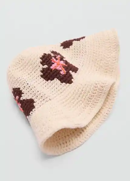 Sombrero Florinda Off White Talla 99 Mujer Mango