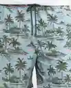 Short Palms Swimwear Azul Talla XL Masculino Chevignon
