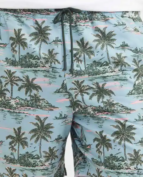 Short Palms Swimwear Azul Talla XL Masculino Chevignon