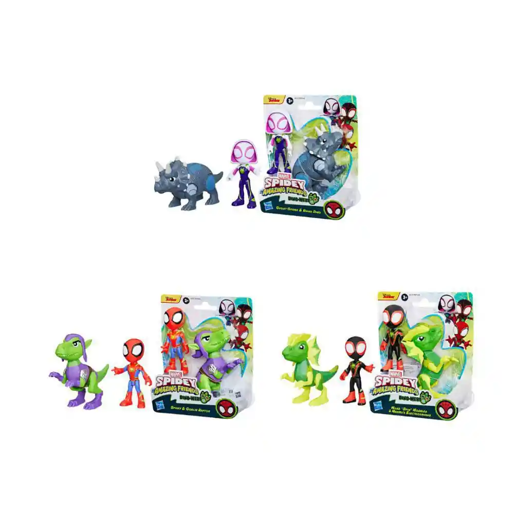 Spidey Set Dino-Webs Héroe y Dino Surtidos