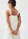 Vestido Stella Blanco Talla 14 Niña Mango