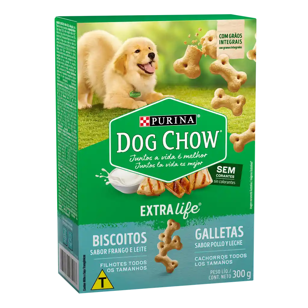 Snack galletas para perros cachorros Dog Chow todos los tamaños x 300gr