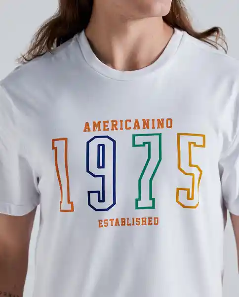  Camiseta Hombre Blanco Talla Xs 841E012 AMERICANINO 