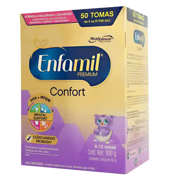 Fórmula infantil Enfamil Confort  x 1650g