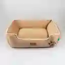Vida de Perro Cama de Perro Rectangular Crema 75 x 60 x 25 cm