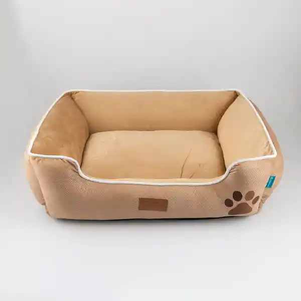 Vida de Perro Cama de Perro Rectangular Crema 75 x 60 x 25 cm