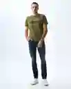 Camiseta Hombre Verde Talla XXL 841G002_VER180527 Americanino