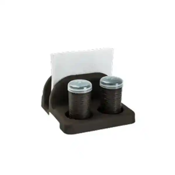 Novedades Plásticas Set Servilletero + Salero + Palillero Rattan