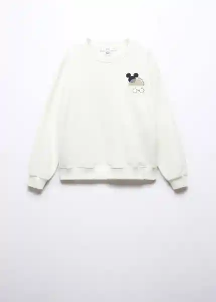 Sudadera Pijama Dino Blanco Talla M Mujer Mango