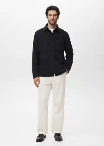 Sobrecamisa Jazz Navy Talla M Hombre Mango