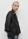 Chaqueta Cazadora Perfect Negro Talla XL Mujer Mango