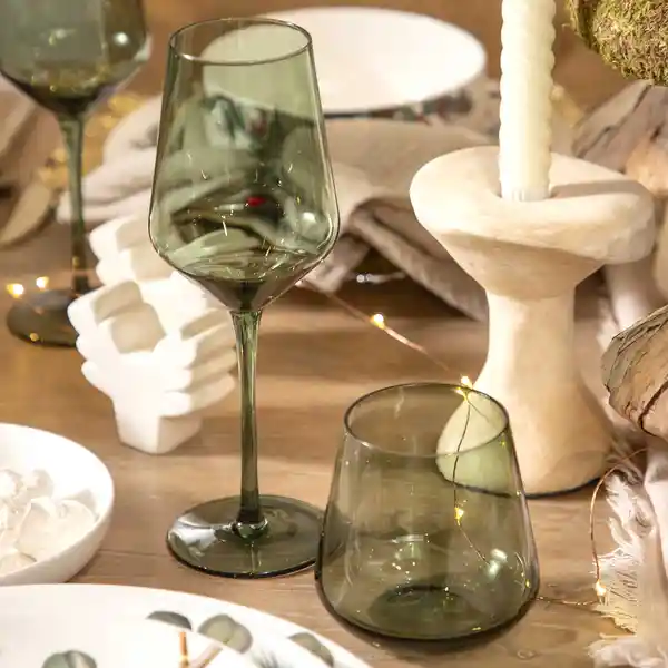 Set Copa Isa Verde 420 mL Ambiente Gourmet