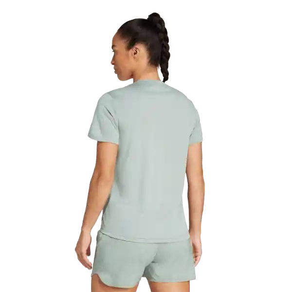 Adidas Camiseta Manga Corta Run it Tee Correr de Mujer Verde T.S