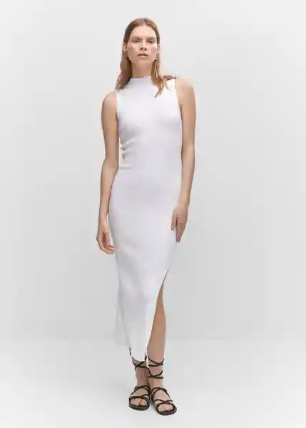 Vestido Perez Crudo Talla 18 Mujer Mango