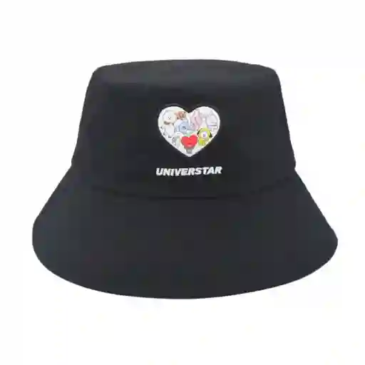 Bt21 Sombrero de Cubo Negro Con Corazon Colección