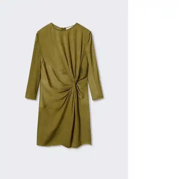 Vestido Lucas-W Verde Talla M Mujer Mango