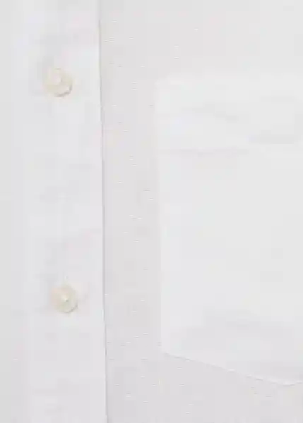 Camisa Avispa Blanco Talla M Hombre Mango