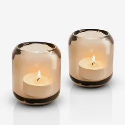 Evasolo Set Candelabro Acorn Amber