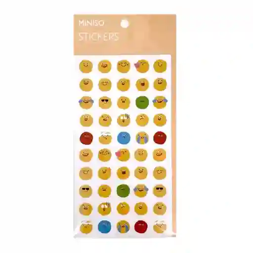 Sticker Serie Emoji Amarillos Serie Miniso