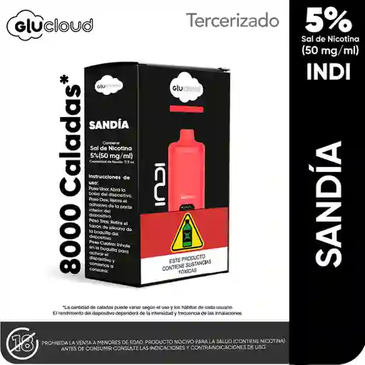 Vapeador Glucloud Sandía Indi